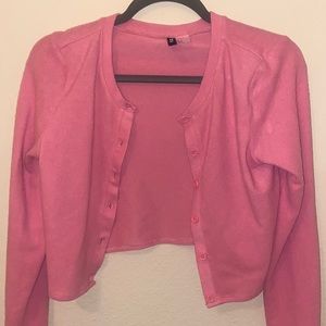 H&M pink cardigan